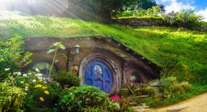 Hobbit huisjes Nieuw Zeeland Hobbiton