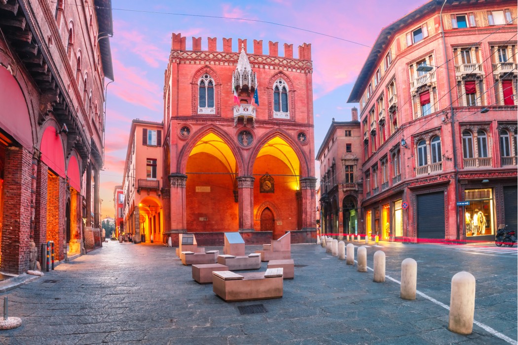 De rode stad Bologna