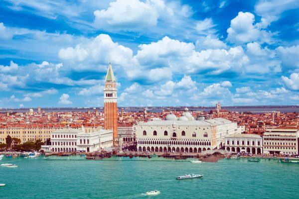 Venetië uitzicht op de Campanile Venetië uitzicht op de Campanile