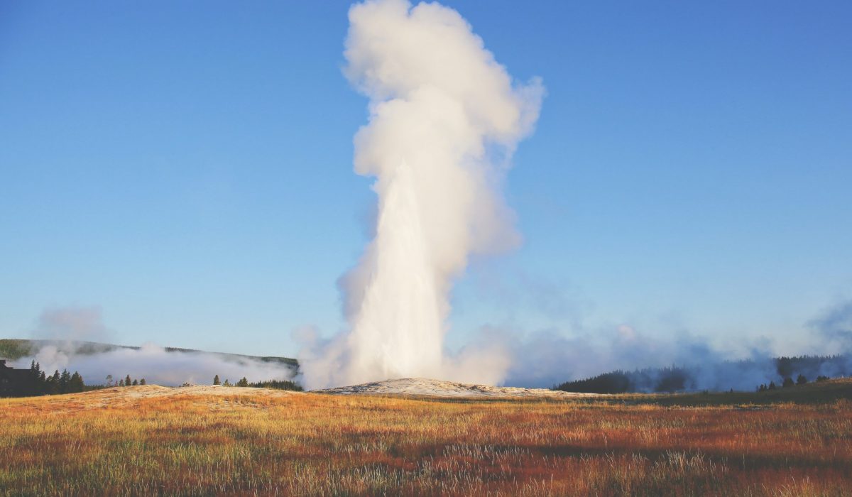 Old Faithful in Yellowstone National Park